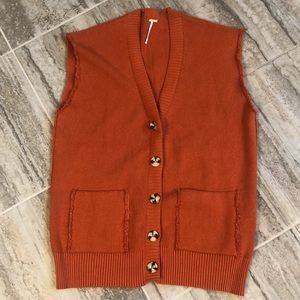 NWOT Free People Oakleigh Ribbed Vest Size XS